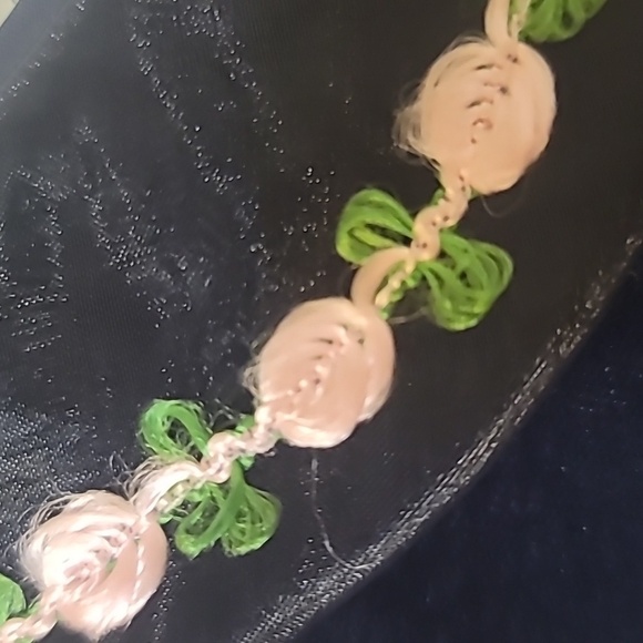 Vintage Blue Velvet Dress - Picture 3 of 4